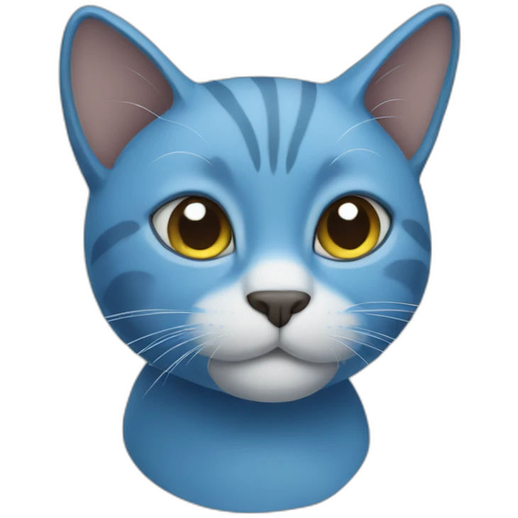 blue cat emoji