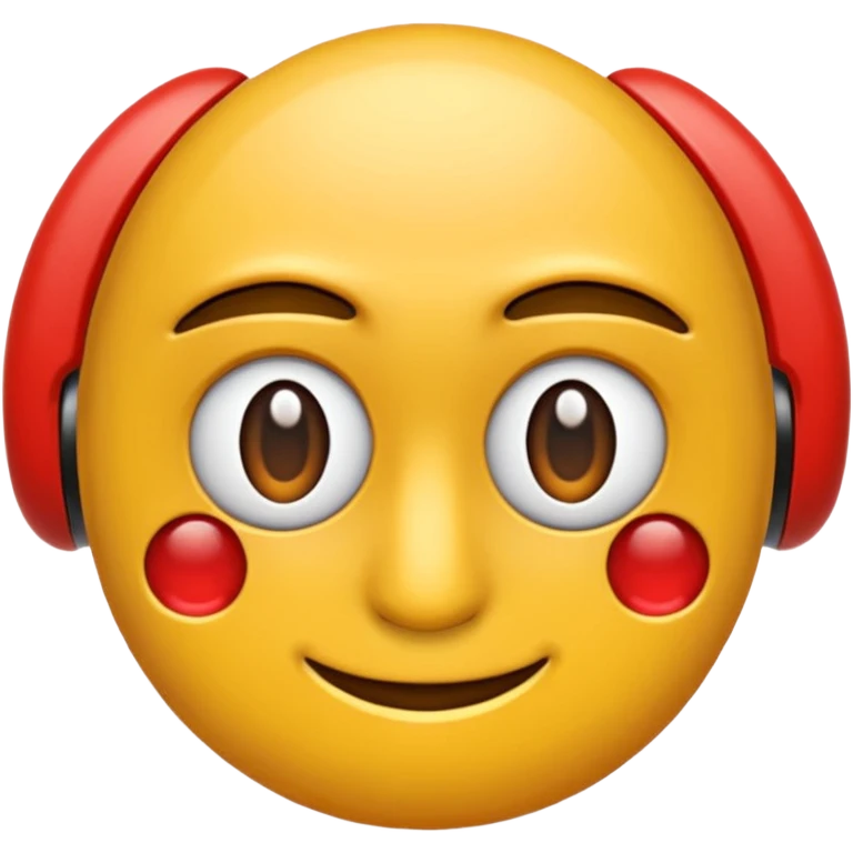 Красная звёздочка. Металический ободок. красный рубин внутри
 emoji