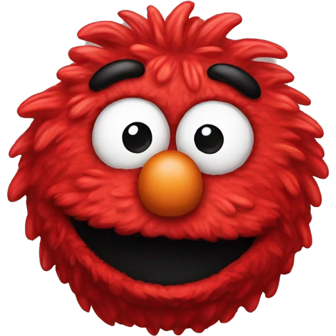 Cute Elmo head emoji