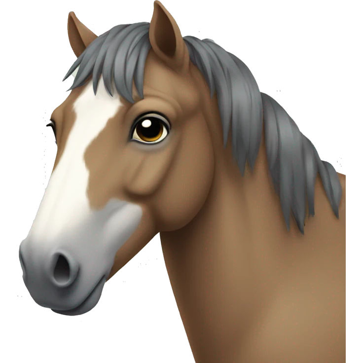 Depressed horse emoji
