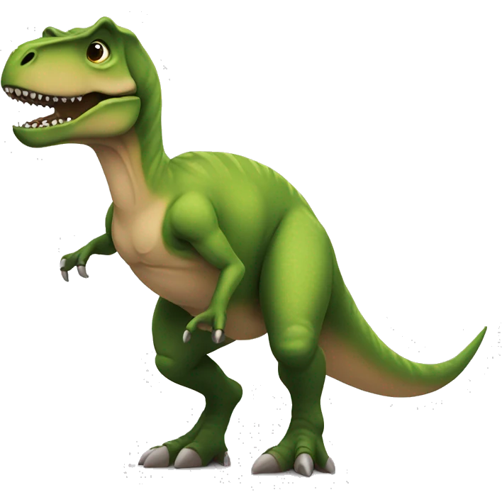 T. rex wearing tutu emoji