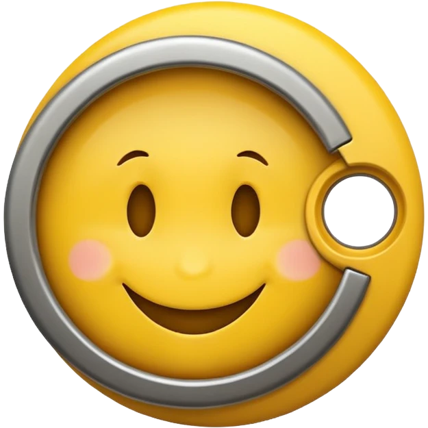 Smiley face peeking emoji