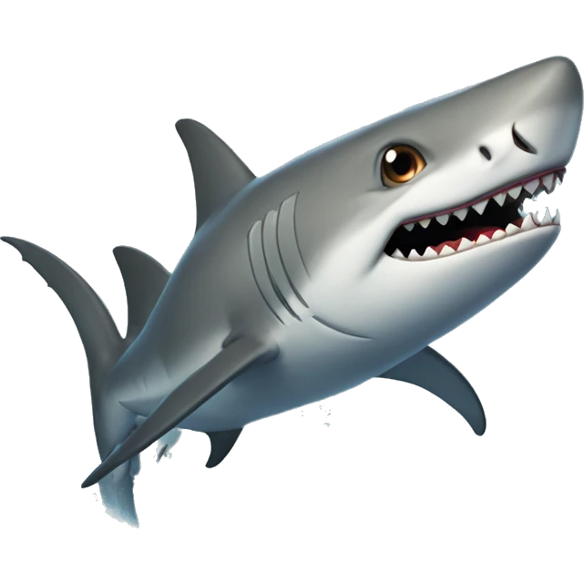 Tiburón riendo emoji