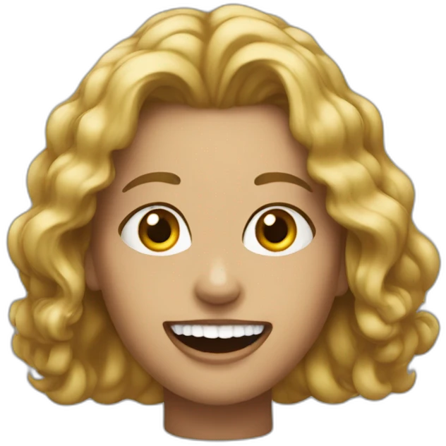 Christiana Ronald with big teeth emoji