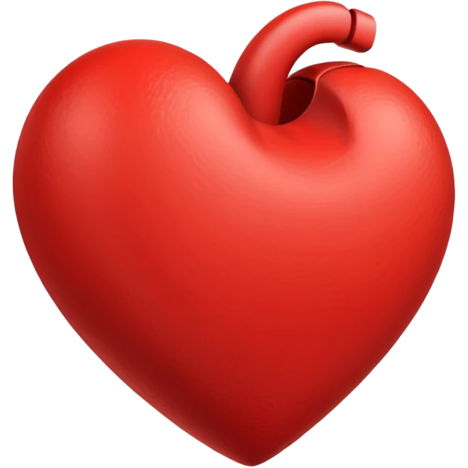 red beating heart emoji