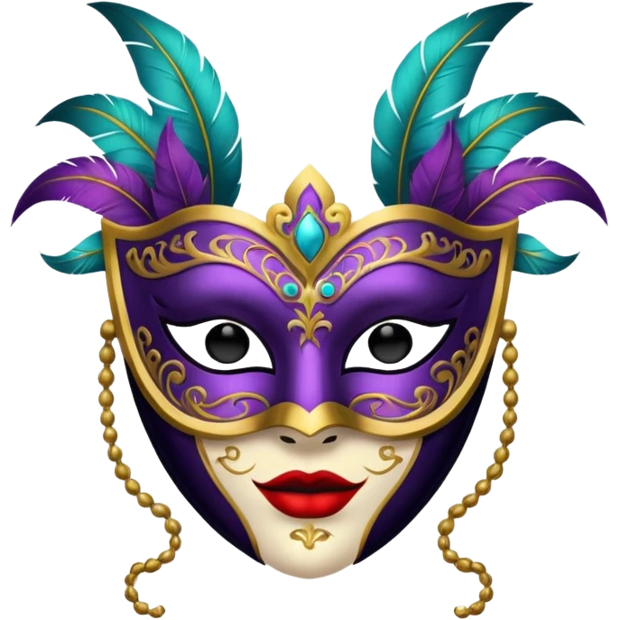 a portrait of Masquerade  emoji