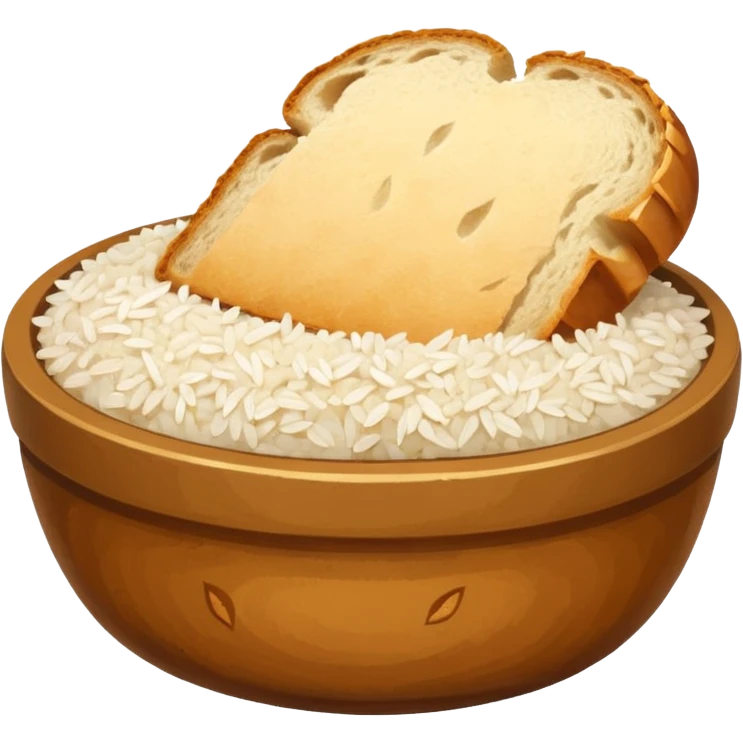bread and rice emoji