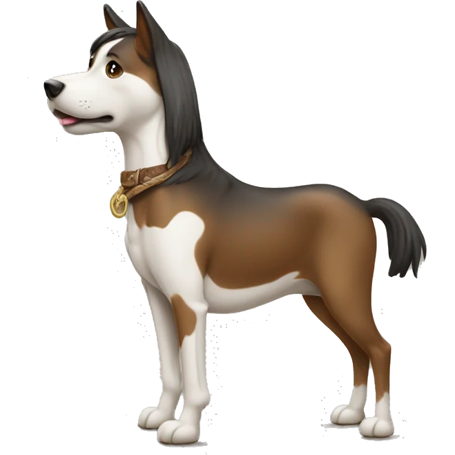 Dog on horse ￼ emoji