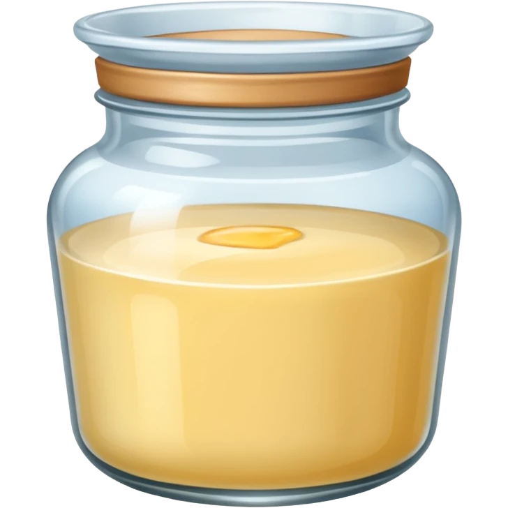 pot de yaourt en verre emoji
