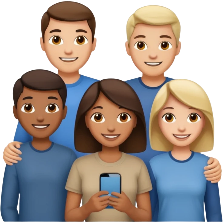 team wearing casual clothes emoji