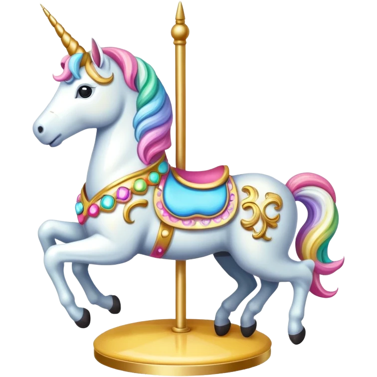 carousel, unicorn emoji