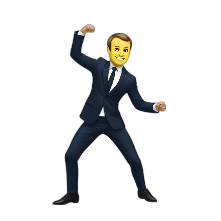 Macron qui danse emoji