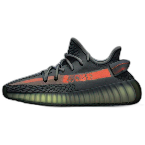 yeezy 350 carbon beluga shoe emoji