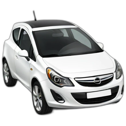 White Opel corsa emoji