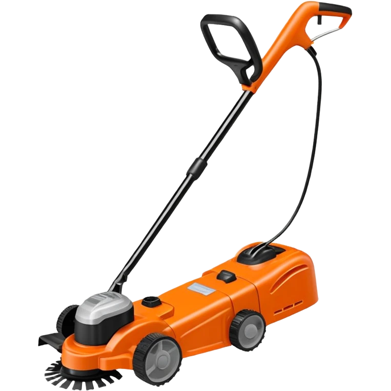 Echo lawn trimmer with  orange  emoji