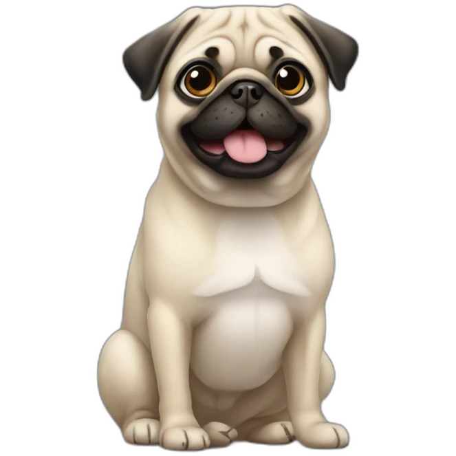 cute pug emoji