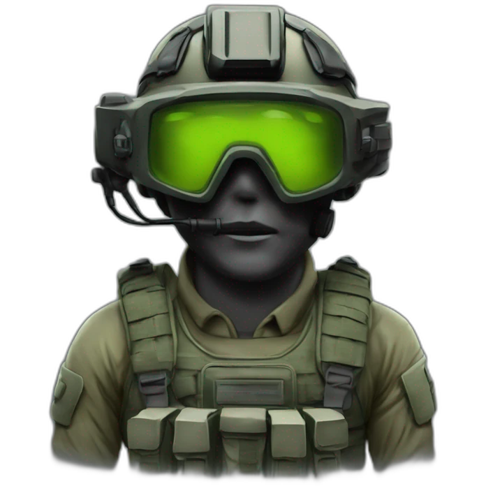 devgru wearing quad tube night vision goggles emoji