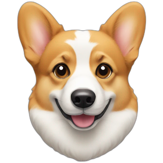 Welsh Corgi face emoji