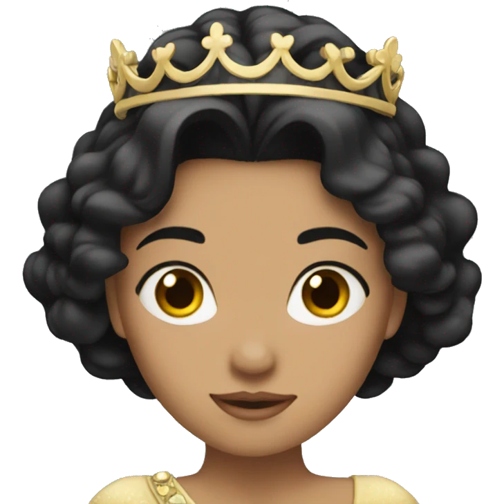 princess with black hair emoji