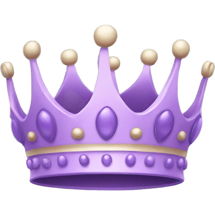Pastel purple crown emoji