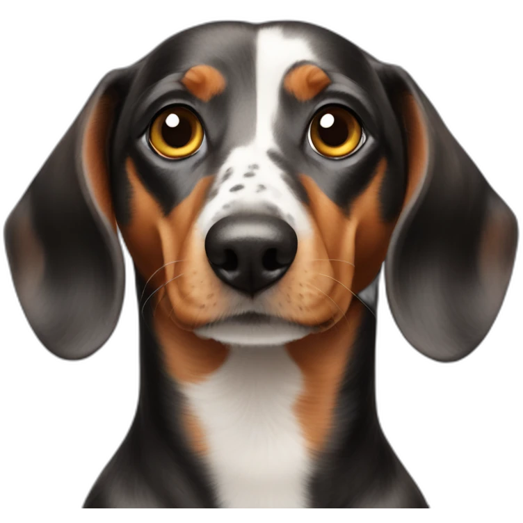 dachshund harlequin eyes Véron emoji