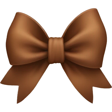 Brown bow emoji