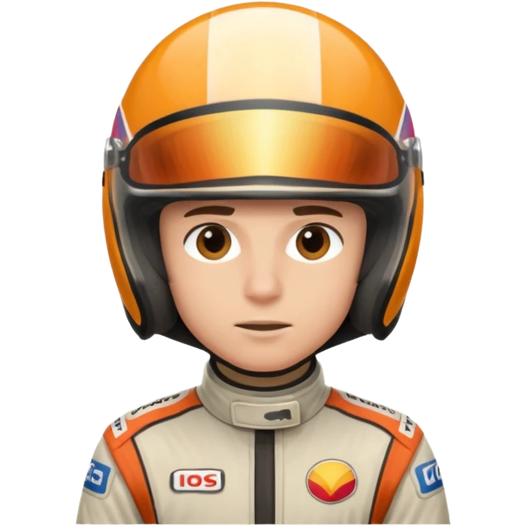 Race car driver emoji