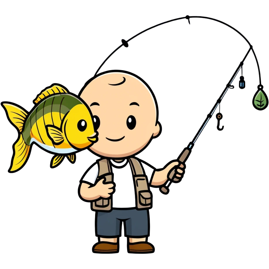 Tim fishing  emoji