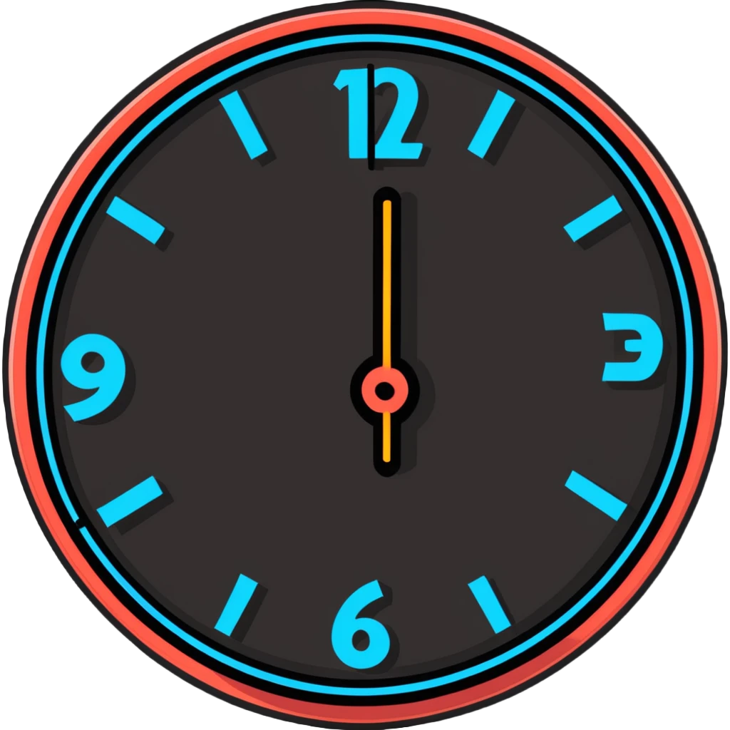 clock turning to midnight, signifying the start of a new era emoji