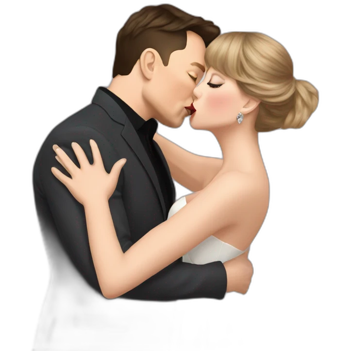 elon musk taylor swift kissing emoji