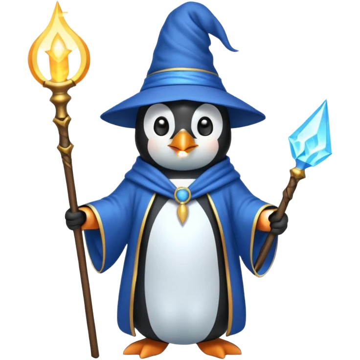 Penguin Wizard emoji