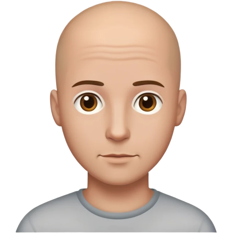Gay Boyfriends bald head and brown hair white guys emoji