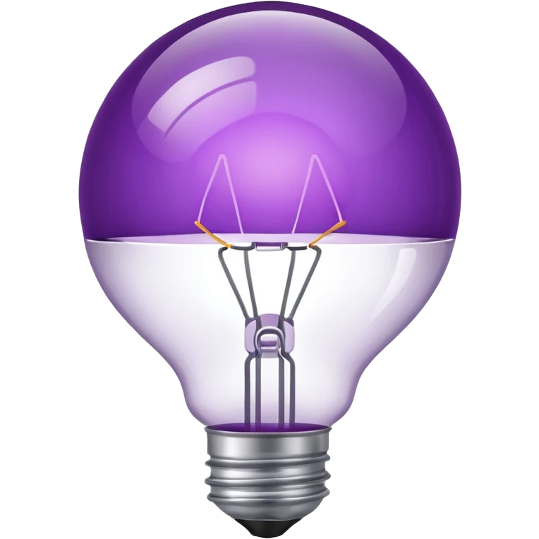 purple bulb  emoji