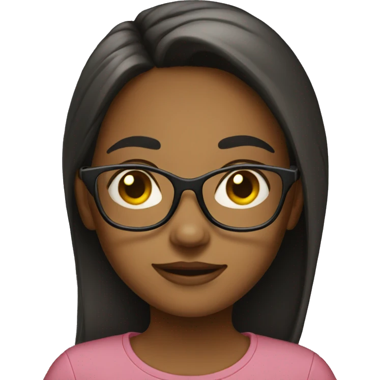 Girl with glasses emoji