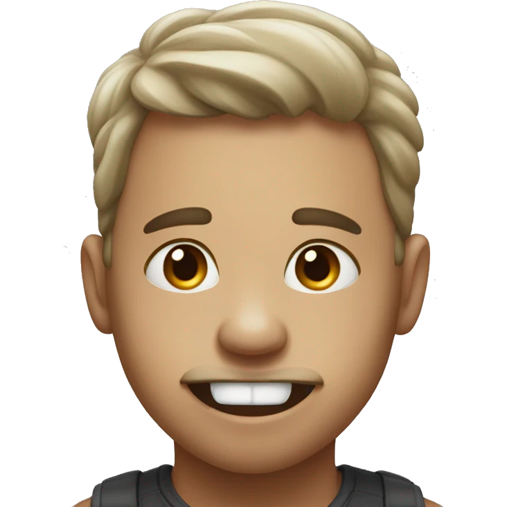 person looking up with their tongue sticking out emoji