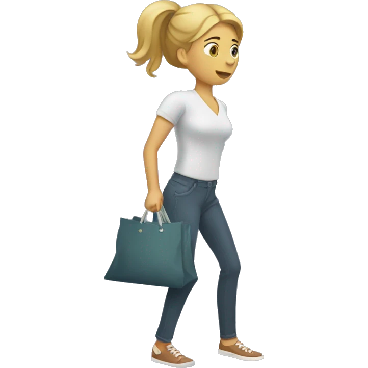 woman puling out empty pockets emoji