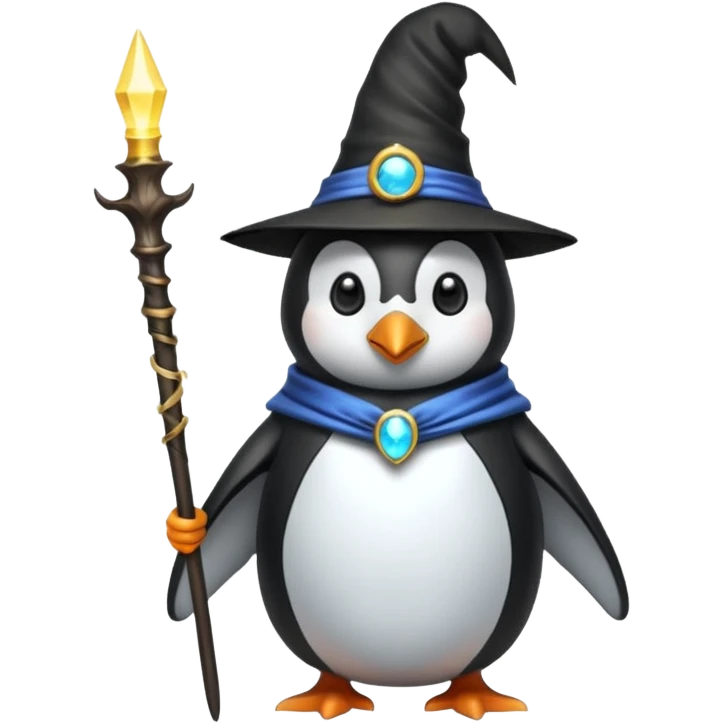 Penguin Wizard emoji