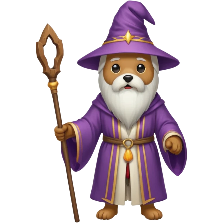 Dog wizard emoji