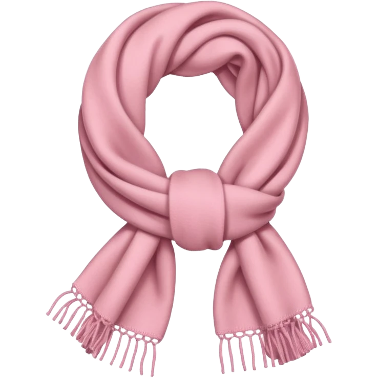 Light pink scarf emoji