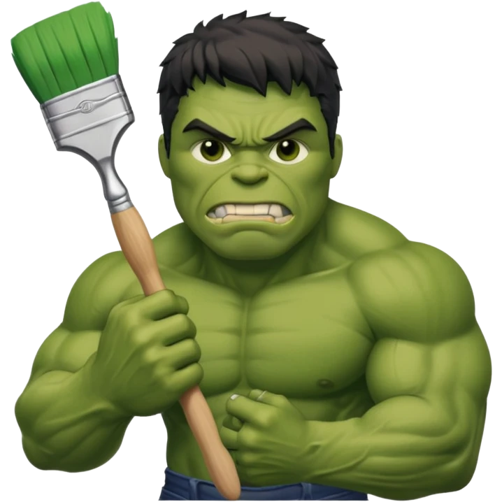 hulk pintando emoji