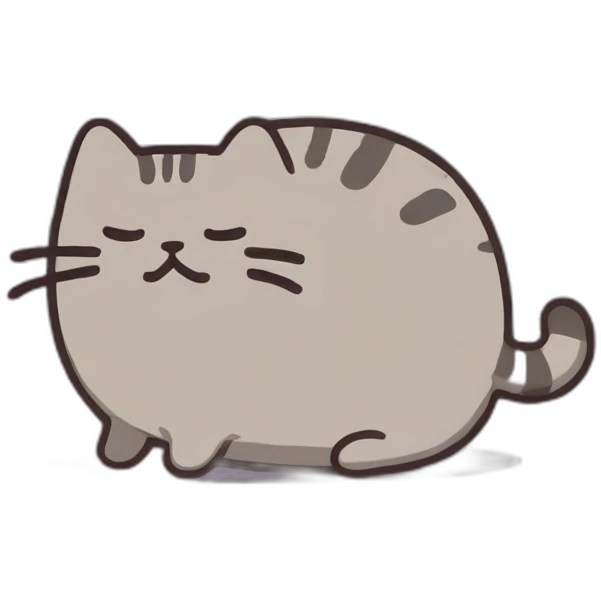 Pusheen sad emoji
