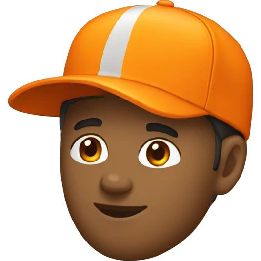 orange cap emoji