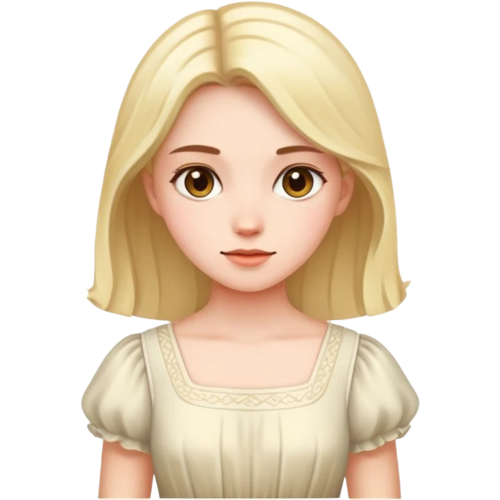 Girl in a light dress emoji