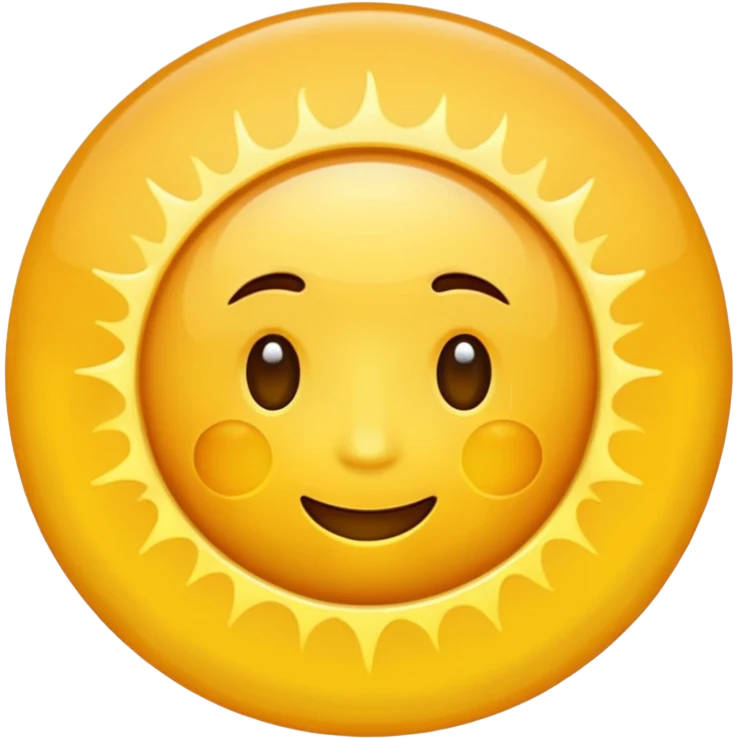 Juste un soleil normal, sans visage rien emoji