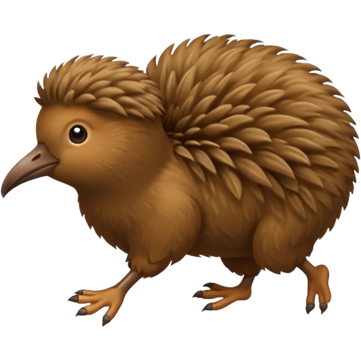 a kiwi bird running emoji