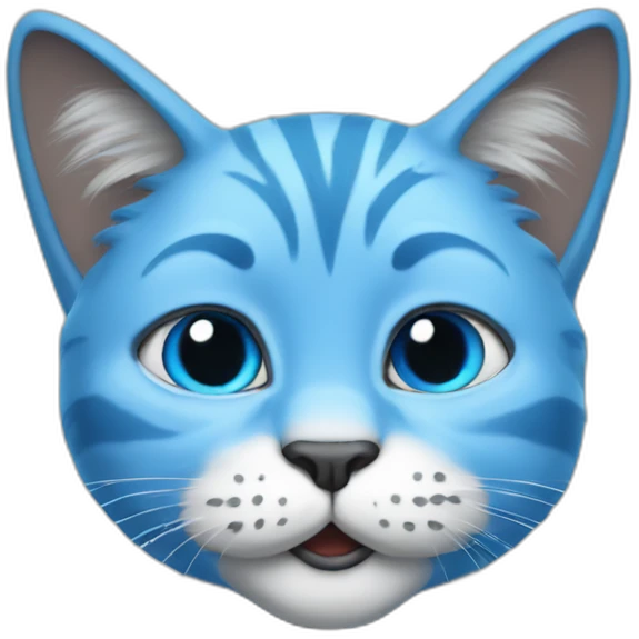 blue smurf cat meme emoji