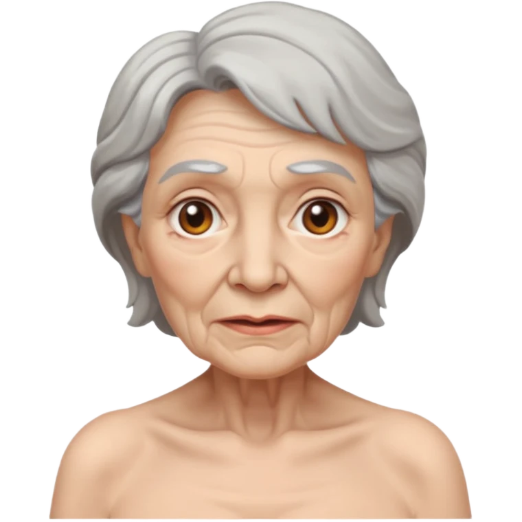 Nude Frontal Old Woman emoji