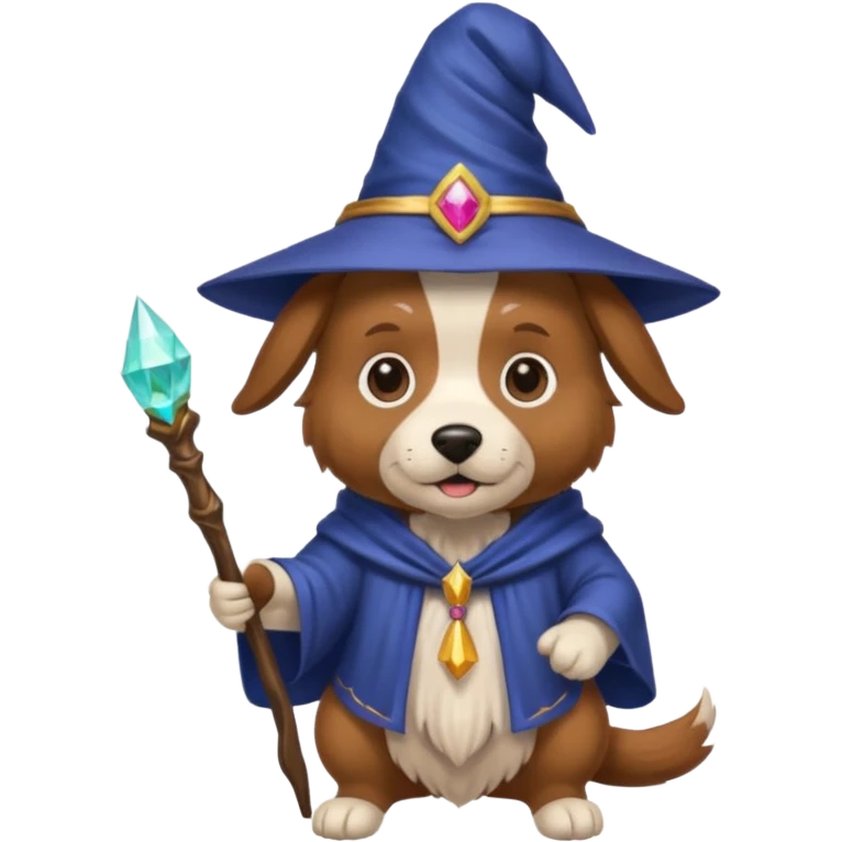Dog wizard emoji