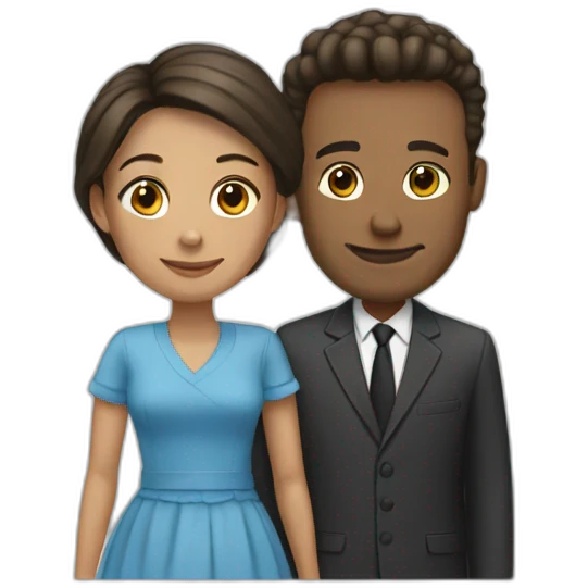 un couple emoji