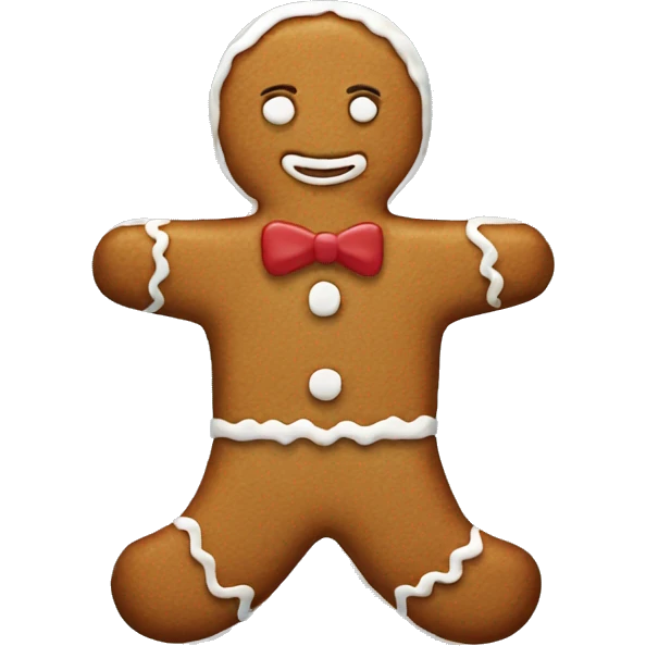a gingerbread  emoji